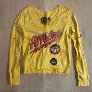Yellow Affliction Sweater
